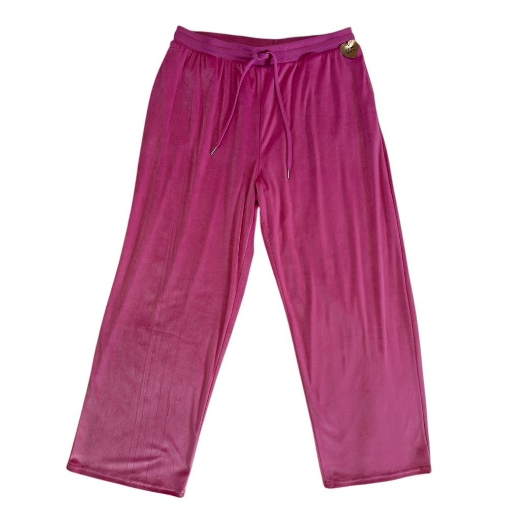 Juicy Couture Pink Velour Pants Size 1X NWT